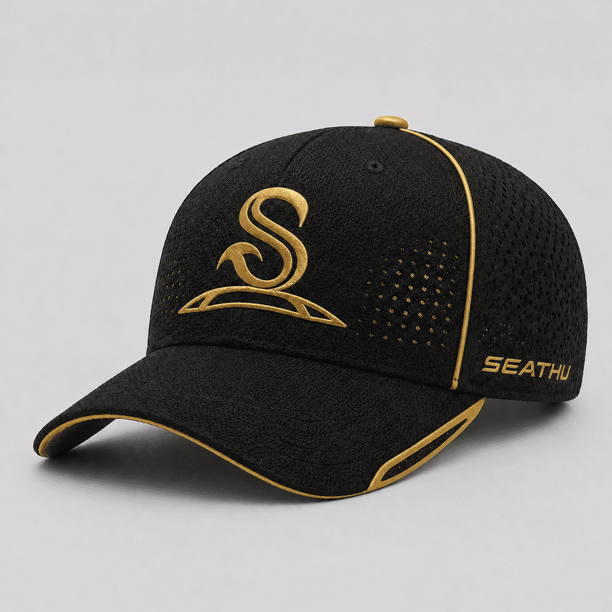Black and Yellow Shade Cap